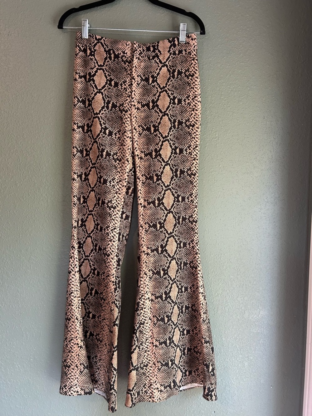 Zara Woman Snakeskin Pants